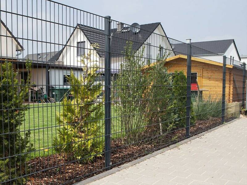 Prestige wire mesh fence installed around the villa