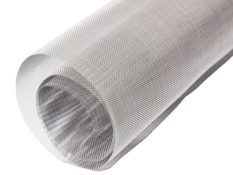 Bright molybdenum wire mesh