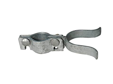 Wall gate fork latch is used to attach post and tension bar.